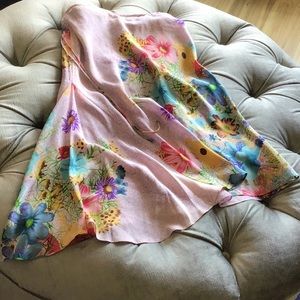 Tracey Reese Floral Silk Skirt S